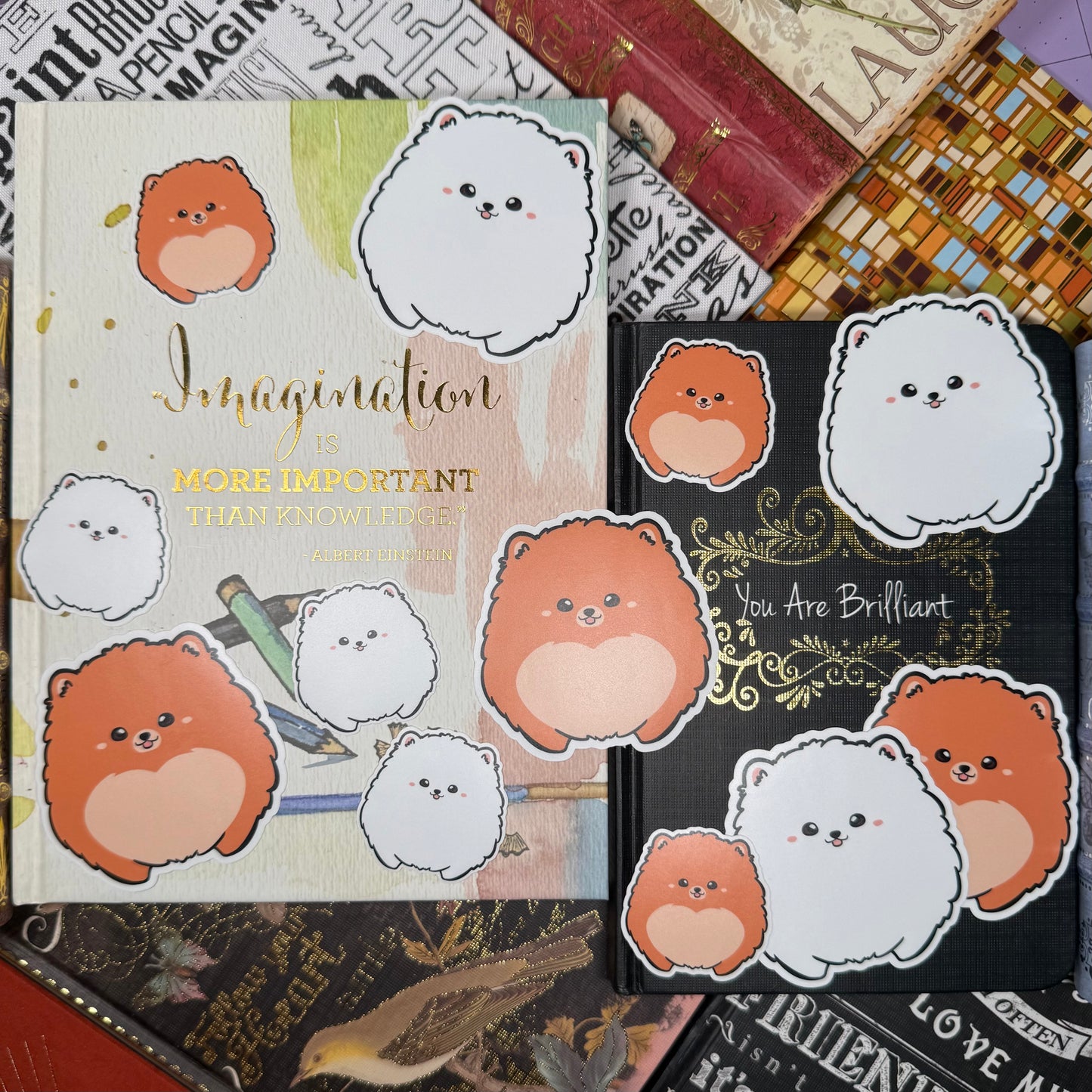 GGT | Pomeranian Sticker | White