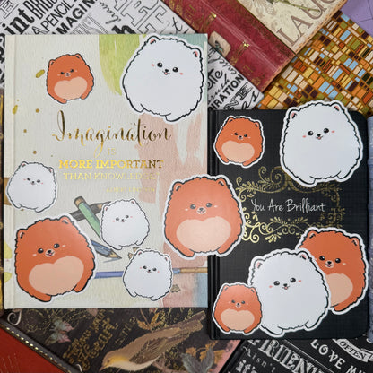 GGT | Pomeranian Sticker | White