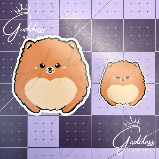 GGT | Pomeranian Sticker | Orange
